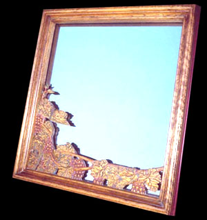 Carved Grape Accent Mirror