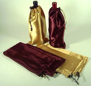 Satin Wne Bottle Bag
