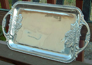 Small Pewterware Serving Tray
