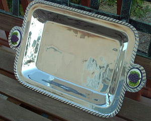 Pewterware Pyrex Serving Tray