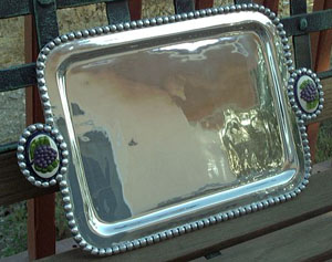 Large Pewterware Tray