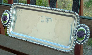 Rectangular Pewterware Tray